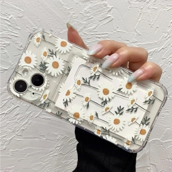 ⚠️Clearance🌟iPhone 14/Pro/Pro Max Sunflower Phone Case With Card Slot - Picture 4 of 4